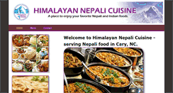 Desktop Screenshot of himalayannepalicuisine.com